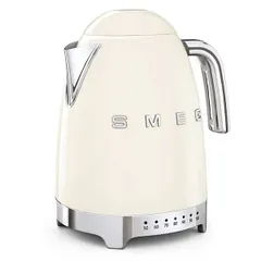 Ấm Siêu Tốc SMEG KLF04CREU - Bình Đun Nước Thép Không Gỉ 1.7L Kiểm Soát Nhiệt Độ Cho Trà & Cà Phê, Thiết Kế Sang Trọng Từ Ý