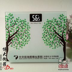 Cân Sức Khỏe Hình Cây Cành Kính Cường Lực - Điện Tử Tải Trọng 180KG, Bảo Hành 1 Năm, Dễ Dùng, Thiết Kế Đáng Yêu cho Gia Đình