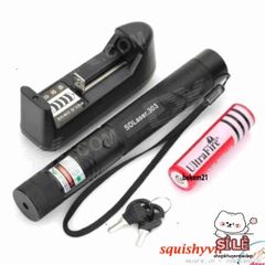 Bút Laser 303 - Đèn Laser Đa Năng Chống Nước 3 Chế Độ, Sạc 4800mAh, Ánh Sáng Xanh, Đỏ, Tím - Dụng Cụ Trình Chiếu và Du Lịch