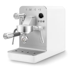 Máy pha cà phê SMEG Mini Pro EMC02WHMEU Trắng - Espresso 15 Bar, Tạo Hơi Nước Chuyên Nghiệp, Thiết Kế Ý Đẹp Mắt