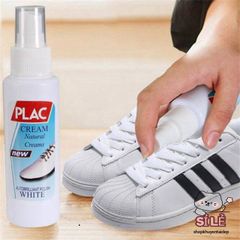 Chai Xịt Tẩy Vết Ố Giày Plac - Giải Pháp Hiệu Quả Đánh Sạch và Làm Trắng Giày, Túi Xách Sang Trọng, Thích Hợp Cho Mọi Chất Liệu