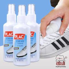 Chai Xịt Tẩy Vết Ố Giày Plac - Giải Pháp Hiệu Quả Đánh Sạch và Làm Trắng Giày, Túi Xách Sang Trọng, Thích Hợp Cho Mọi Chất Liệu