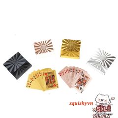Bộ Bài Tây Mạ Vàng 24K Đặc Biệt Hình 100 Đô La - Sang Trọng Chống Nước Mang Tài Lộc Và May Mắn Cho Game Thủ