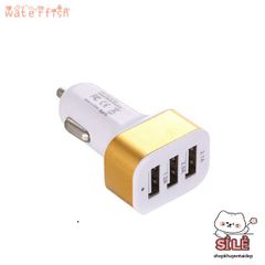 Bộ sạc ô tô 3 cổng USB 3.1A, 2.1A, 1.1A - Thiết bị sạc đa năng cho xe hơi, tiện ích di động cao cấp