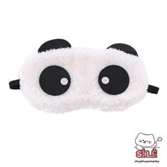 Khăn Che Mắt Ngủ Vải Nhung Gấu Trúc Dễ Thương - Bịt Mắt Ngủ Hoạt Hình Dành Cho Bé, Chất Liệu Mềm Mại, Thoải Mái Khi Ngủ