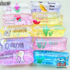 Túi trượt SQUEEZY GUDETAMA, đồ chơi giảm stress silicon, túi trơn màu sắc vui nhộn cho cả nam và nữ, quà tặng độc đáo