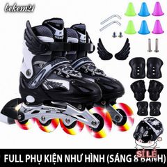 Giày Patin Phát Sáng Batin QF Thế Hệ Mới Cho Trẻ Em - Tặng 2 Cờ Lê & Đôi Cánh - Giày Trượt Chất Lượng Cao, Đáng Mua Nhất