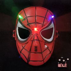 Mặt Nạ Hóa Trang Đèn LED Lông Vũ Nửa Mặt - Mặt Nạ Halloween Độc Đáo Cho Bé, Tăng Không Khí Tiệc Ảo Diệu