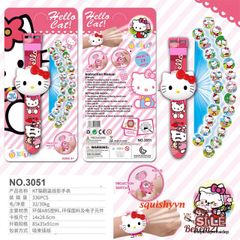 Đồng Hồ Điện Tử 3D Hình Nhân Vật Hoạt Hình Dễ Thương - LOTSO, Kuromi, Melody, Cinnamoroll - Quà Tặng Cho Trẻ Em Thú Vị
