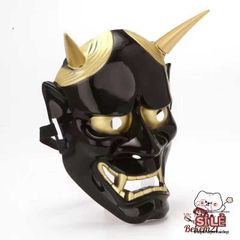 Mặt Nạ Quỷ Hannya Oni - Mặt Nạ Halloween Độc Đáo Với Thiết Kế Hai Sừng - Đồ Hóa Trang Ấn Tượng Cho Các Fan Thể Loại Kinh Dị