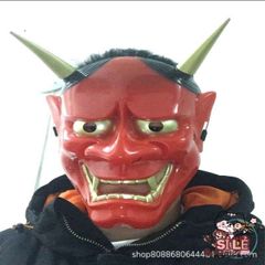 Mặt Nạ Quỷ Hannya Oni - Mặt Nạ Halloween Độc Đáo Với Thiết Kế Hai Sừng - Đồ Hóa Trang Ấn Tượng Cho Các Fan Thể Loại Kinh Dị