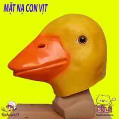 Mặt Nạ Cao Su Hình Vịt Donald - Phụ Kiện Hóa Trang Halloween, Đạo Cụ Quay Video TikTok, Năng Động và Bắt Mắt