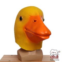 Mặt Nạ Cao Su Hình Vịt Donald - Phụ Kiện Hóa Trang Halloween, Đạo Cụ Quay Video TikTok, Năng Động và Bắt Mắt