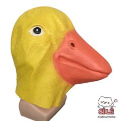 Mặt Nạ Cao Su Hình Vịt Donald - Phụ Kiện Hóa Trang Halloween, Đạo Cụ Quay Video TikTok, Năng Động và Bắt Mắt