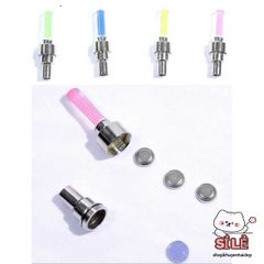 Bộ 2 Đèn LED Phát Sáng Gắn Van Bánh Xe Đạp, Xe Máy, Ô Tô - Đèn Nhiều Màu Sắc Công Nghệ Cảm Ứng Rung