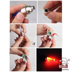 Bộ 2 Đèn LED Phát Sáng Gắn Van Bánh Xe Đạp, Xe Máy, Ô Tô - Đèn Nhiều Màu Sắc Công Nghệ Cảm Ứng Rung