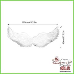 Cánh Quỷ Đen & Cánh Thiên Thần - Phụ Kiện Hóa Trang Halloween Độc Đáo cho Trẻ Em và Người Lớn, Cánh Lông Vũ Thời Trang