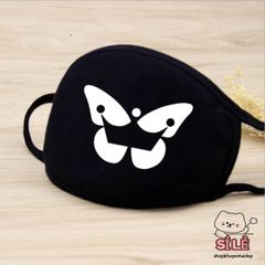 Khẩu Trang Hình Trái Tim Đỏ Phong Cách Hàn Quốc - Chống Bụi Cotton, Thiết Kế Anime/Manga Độc Đáo, Unisex, Freesize
