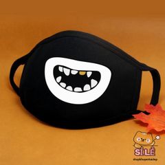 Khẩu Trang Hình Trái Tim Đỏ Phong Cách Hàn Quốc - Chống Bụi Cotton, Thiết Kế Anime/Manga Độc Đáo, Unisex, Freesize