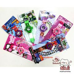 Đồng Hồ Chiếu Hình 3D Siêu Nhân Người Nhện cho Bé - Phụ Kiện Thời Trang Độc Đáo và Đồ Chơi An Toàn