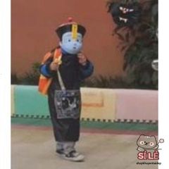 Set Trang Phục Cương Thi Halloween - Bộ Đồ Cosplay Đen Cho Nam, Áo Dài, Nón Đuôi Sam, Phù Hợp Cho Lễ Hội Hóa Trang