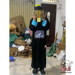 Bộ trang phục Cương Thi Trung Hoa - Hóa trang lính thời Nhà Thanh cho trẻ em - Đồ diễn Halloween, cosplay thú vị
