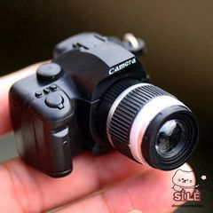Móc Khóa Mini Máy Ảnh DSLR Đèn LED - Phát Âm Âm Thanh 