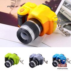 Móc Khóa Mini Máy Ảnh DSLR Đèn LED - Phát Âm Âm Thanh 