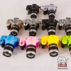 Móc Khóa Mini Máy Ảnh DSLR Đèn LED - Phát Âm Âm Thanh 