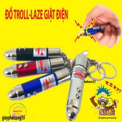 Bút điện giật TROLL siêu mạnh - Đèn laser vui nhộn dành cho trò chơi khăm bạn bè - Đồ chơi giỡn độc đáo, an toàn cho người lớn.