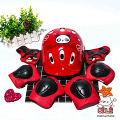 Bộ Bảo Hộ Trượt Patin & Đạp Xe Toàn Diện - Mũ Bảo Hiểm, Gối, Tay, Khuỷu - An Toàn Cho Trẻ Em Khi Vui Chơi!