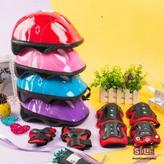 Bộ Bảo Hộ Trượt Patin & Đạp Xe Toàn Diện - Mũ Bảo Hiểm, Gối, Tay, Khuỷu - An Toàn Cho Trẻ Em Khi Vui Chơi!