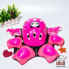 Bộ Bảo Hộ Trượt Patin & Đạp Xe Toàn Diện - Mũ Bảo Hiểm, Gối, Tay, Khuỷu - An Toàn Cho Trẻ Em Khi Vui Chơi!