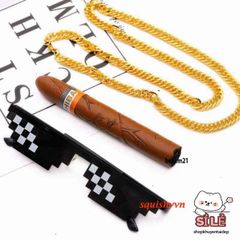 Kính Mát Thug Life Màu Đen Cho Nam Nữ - Kính Râm Phong Cách Meme Độc Đáo, Quà Tặng Tuyệt Vời Cho Game Thủ và Người Đam Mê Fandom
