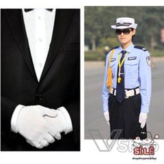 Gói 12 Đôi Găng Tay Cotton Trắng - Phụ Kiện Trang Phục Lễ Tân, Sự Kiện, Vệ Sinh và Kiểm Định Chất Lượng