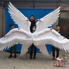Bộ Cánh Thiên Thần Mềm Mại cho Trẻ Em - Thời Trang Hóa Trang Halloween và Giáng Sinh với Dây Buộc Tóc, Đồ Dùng Lễ Hội