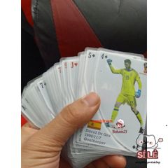 Combo 50 Ảnh Thẻ Cầu Thủ Bóng Đá Huyền Thoại - Quà Tặng Thú vị, Chất Liệu PVC Cao Cấp, Kích Thước 8.8x6.3cm