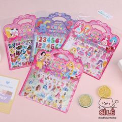 Sticker 3D Hoạt Hình Dễ Thương - Trang Trí Sổ Tay, Bình Nước, Điện Thoại & Quà Tặng Trẻ Em - Nhãn Dán Độc Đáo, Màu Sắc Sáng Bừng