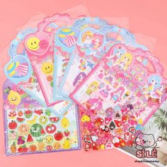 Sticker 3D Hoạt Hình Dễ Thương - Trang Trí Sổ Tay, Bình Nước, Điện Thoại & Quà Tặng Trẻ Em - Nhãn Dán Độc Đáo, Màu Sắc Sáng Bừng