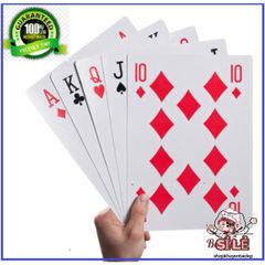 Bộ Bài Poker Khổng Lồ Cỡ A4 - Kích Thước Lớn 28 x 20cm Cho Các Trận Đấu Ấn Tượng, Chất Liệu Bền Đẹp, Dễ Dàng Sử Dụng