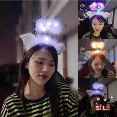 Băng Đô LED Phát Sáng Vàng Ấm Áp - Phụ Kiện Thời Trang Hot TikTok, Thiết Kế Hàn Quốc, Dễ Dàng Kết Hợp Với Tóc & Trang Phục