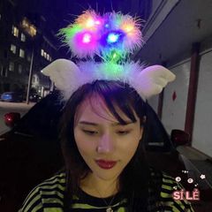 Băng Đô LED Phát Sáng Vàng Ấm Áp - Phụ Kiện Thời Trang Hot TikTok, Thiết Kế Hàn Quốc, Dễ Dàng Kết Hợp Với Tóc & Trang Phục