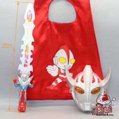 Bộ Trang Phục Siêu Nhân ULTRAMAN - Đồ Chơi Hóa Trang Cosplay Thế Giới Siêu Anh Hùng Cho Trẻ Em, Chất Liệu PVC Cao Cấp, Đèn LED và Âm Thanh