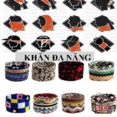 Bộ 10 Khăn Đa Năng Du Lịch & Phượt - Thấm Hút Mồ Hôi, Thời Trang An Toàn Cho Nam Nữ