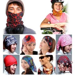 Bộ 10 Khăn Đa Năng Du Lịch & Phượt - Thấm Hút Mồ Hôi, Thời Trang An Toàn Cho Nam Nữ