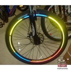Decal Phản Quang Bọc Vành Xe Máy - Chống Thấm Nước, Bộ 8 Chỉ Trang Trí Xe Màu Sắc Đẹp, Đảm Bảo Dính Chặt, Hỗ Trợ Đổi Trả 15 Ngày