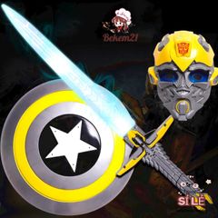 Áo Thun Bé Trai Transformers - Hình Ảnh Bumblebee & Optimus Prime, Cổ Tròn, Tay Ngắn, Thoáng Mát, Phong Cách Thời Trang 3-14 Tuổi