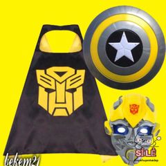 Áo Thun Bé Trai Transformers - Hình Ảnh Bumblebee & Optimus Prime, Cổ Tròn, Tay Ngắn, Thoáng Mát, Phong Cách Thời Trang 3-14 Tuổi