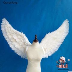 Cánh Thiên Thần Trắng Mềm Mại Cho Bé - Dây Co Giãn Trang Trí Tiệc Giáng Sinh, Lễ Hóa Trang, Đám Cưới, Đạo Cụ