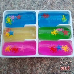 Túi Trượt GUDETAMA Họa Tiết Hoa Quả & Động Vật - Đồ Chơi Giải Tỏa Stress Silicone Không Dính, Dễ Sử Dụng